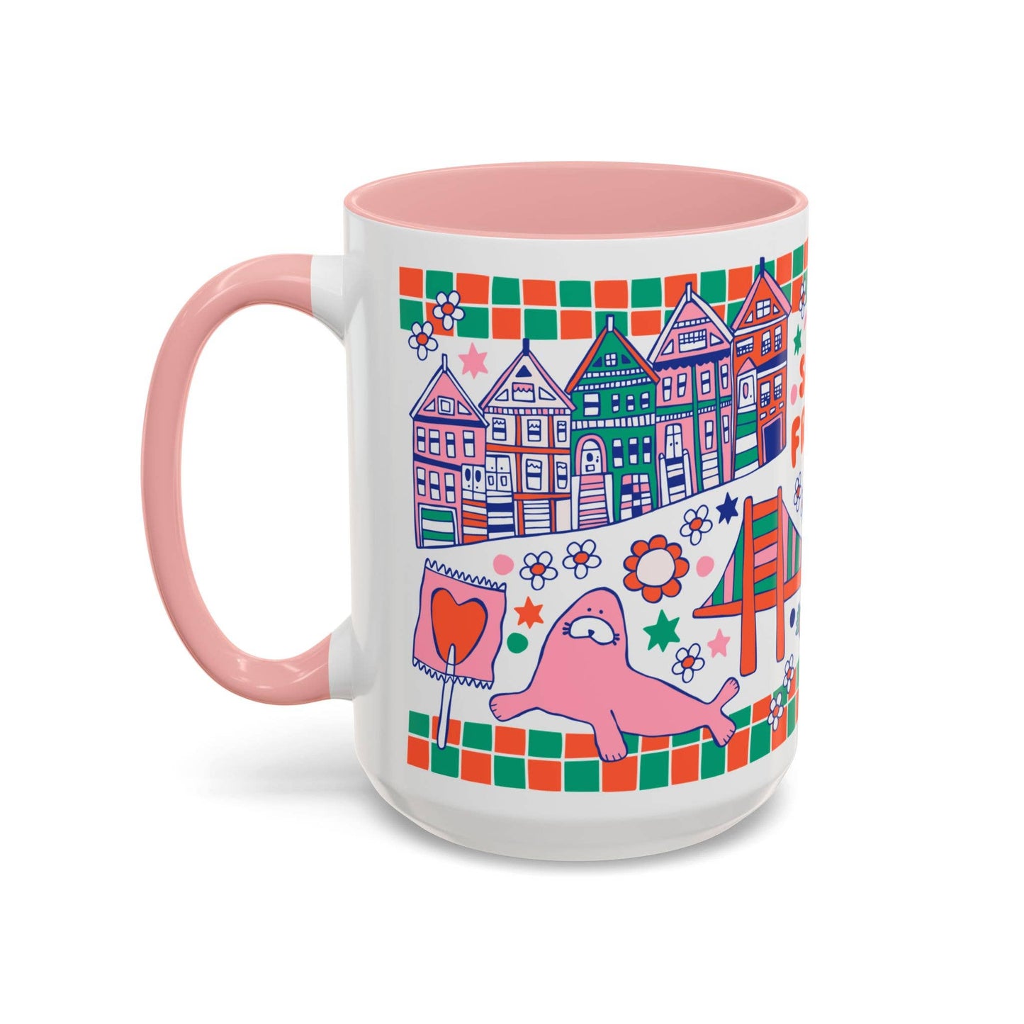 San Francisco Coffee Mug (15oz, pink)