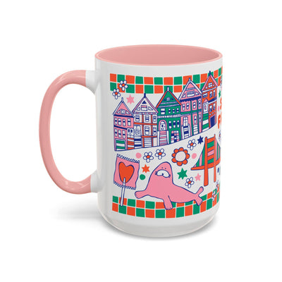 San Francisco Coffee Mug (15oz, pink)