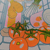 Tomato Egg Risograph Print