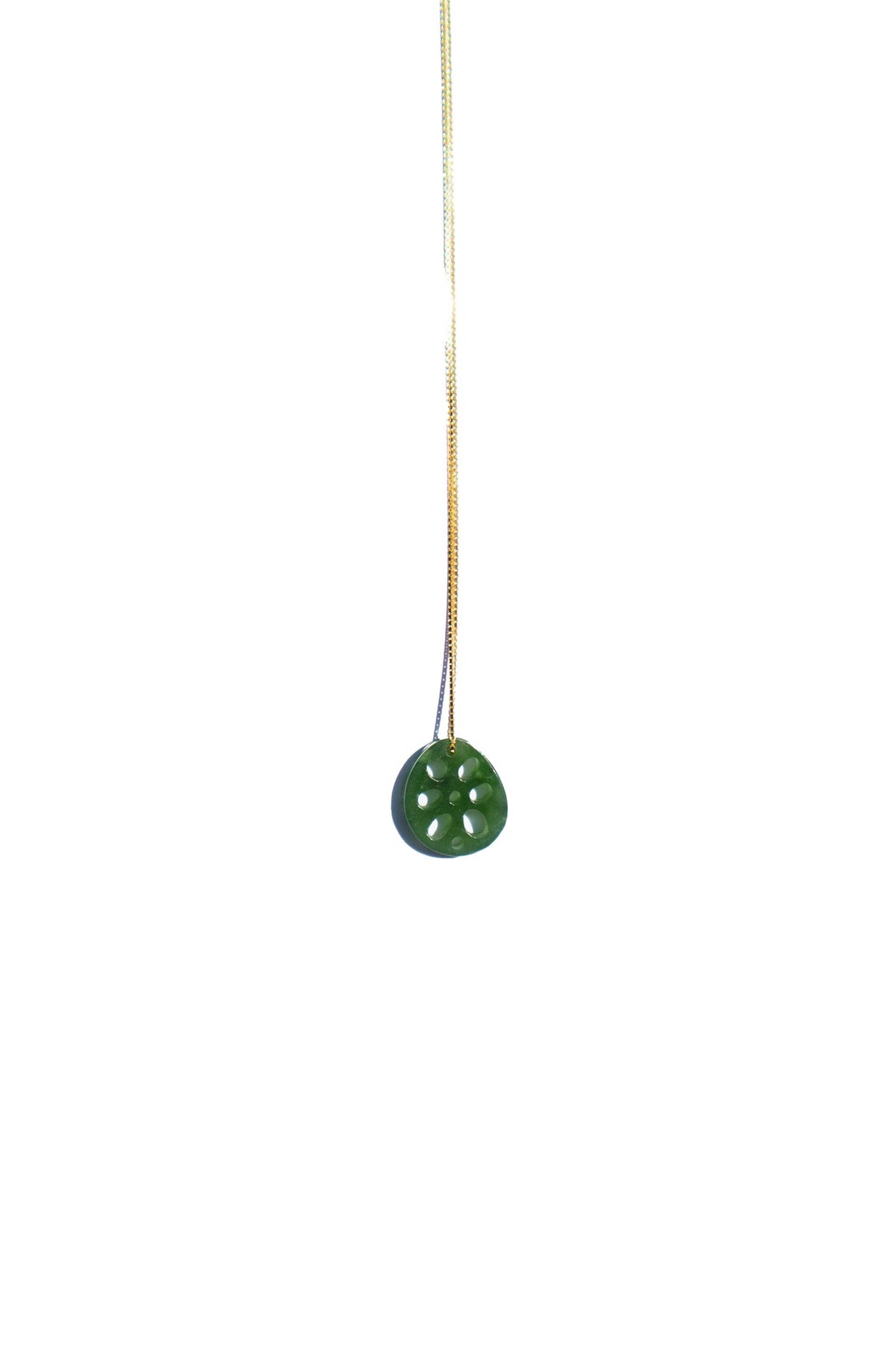 Lotus Root Jade Pendant Necklace