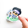 Ajumma Workout Asian Sticker