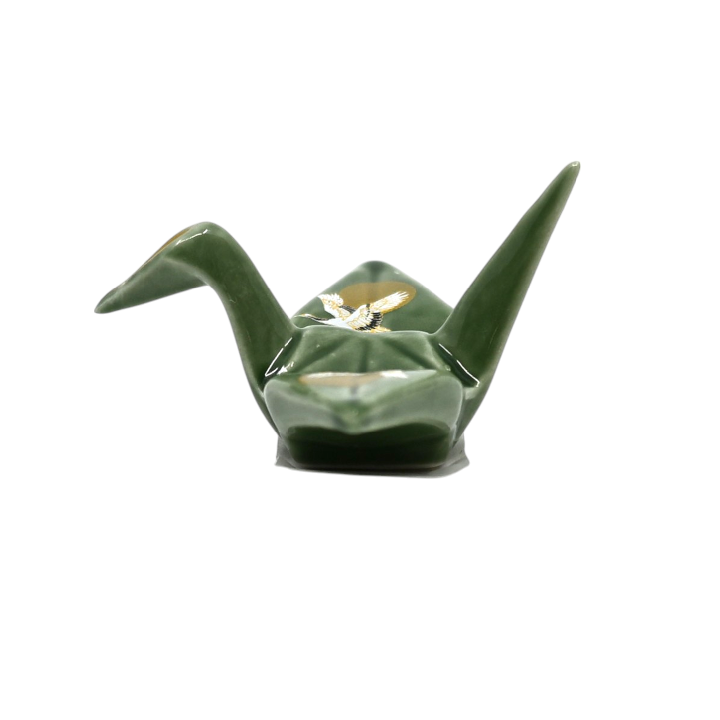 Origami Crane Chopsticks Rest Green