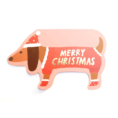 Dachsund Holiday Card