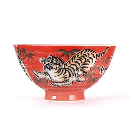 Tiger Rice Bowl, Red