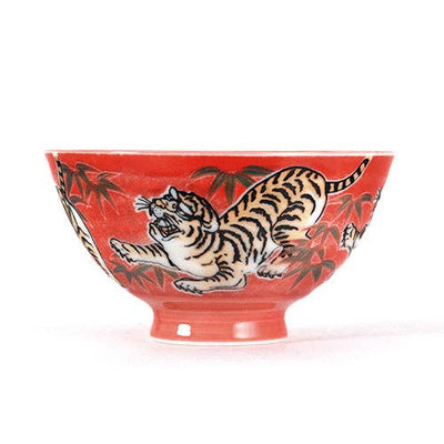 Tiger Rice Bowl, Red
