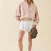 Minimal Stand Collar Zip Jacket