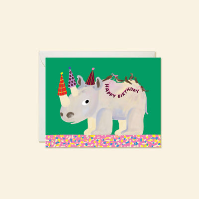 Rhino Birthday Card