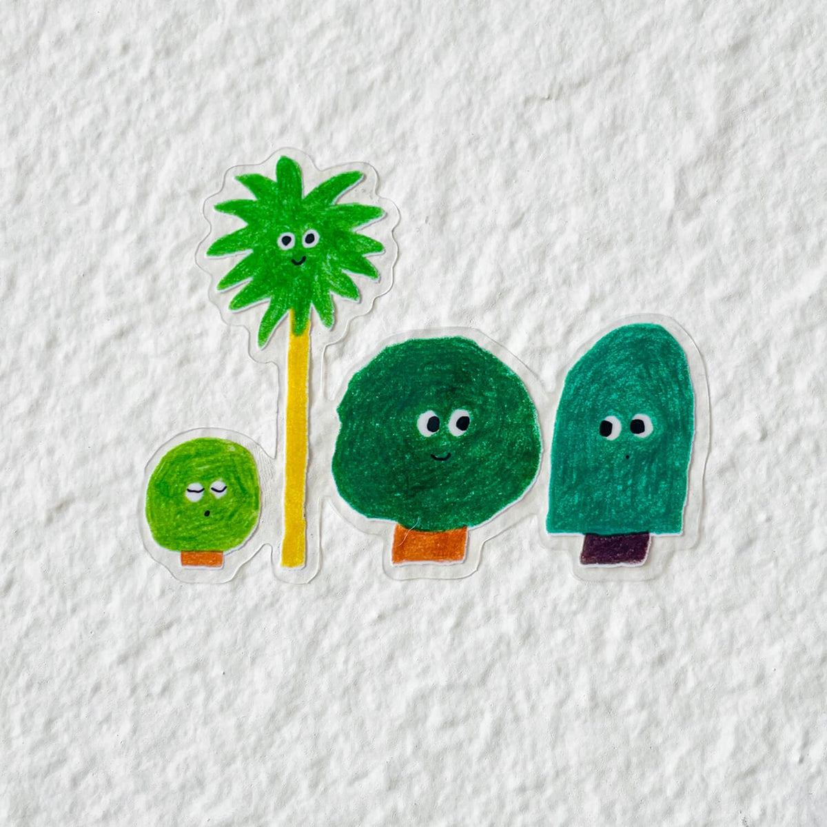 Four Trees Sticker