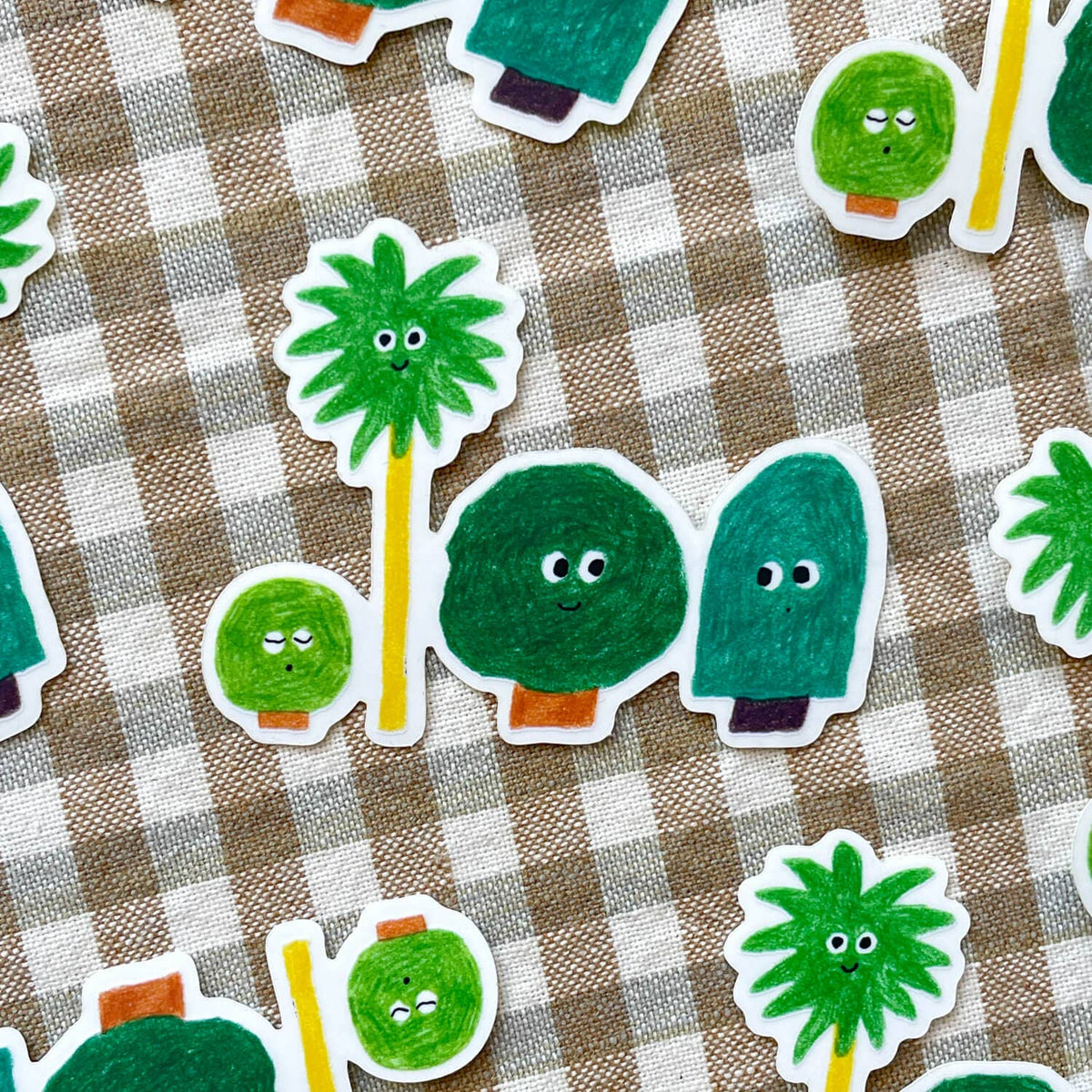 Four Trees Sticker