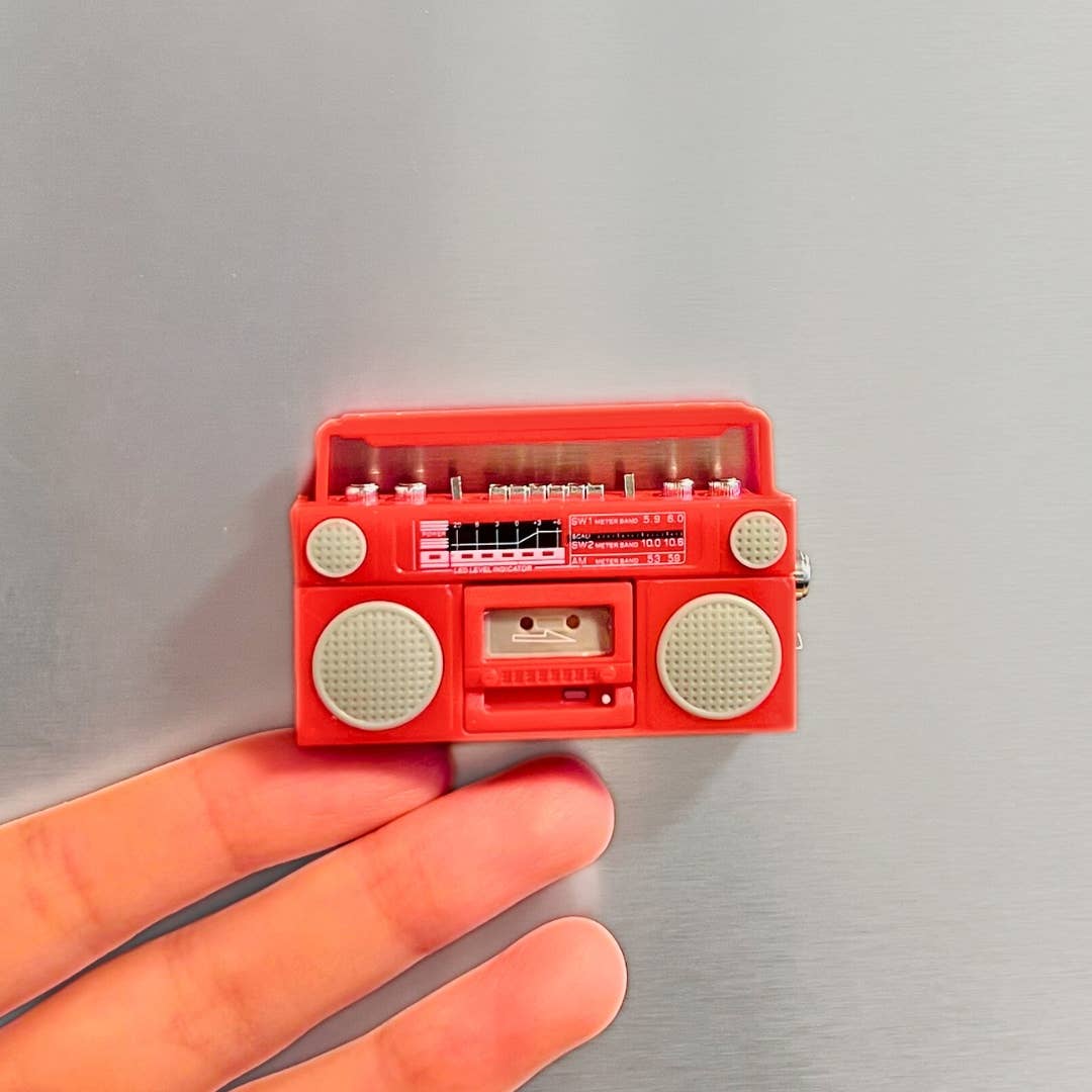 Retro Mini Cassette Tape Player Fridge Magnet