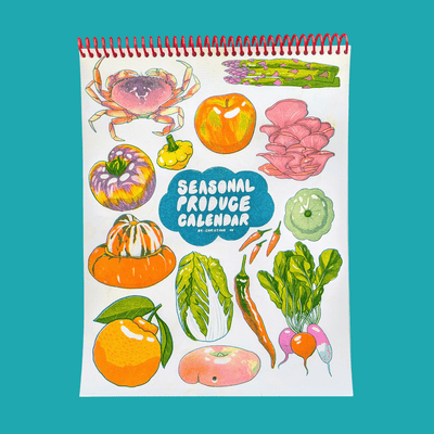 2026 Seasonal Produce Risograph Calendar
