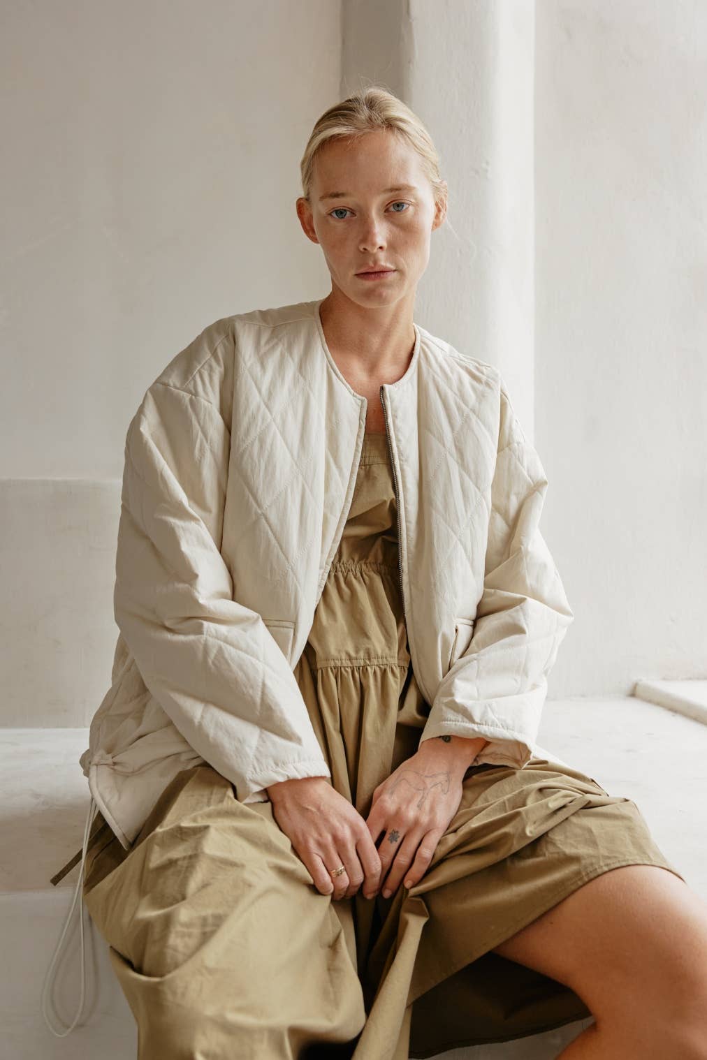 The Greta Jacket | Oversized Quilted Jacket with Drawstrings