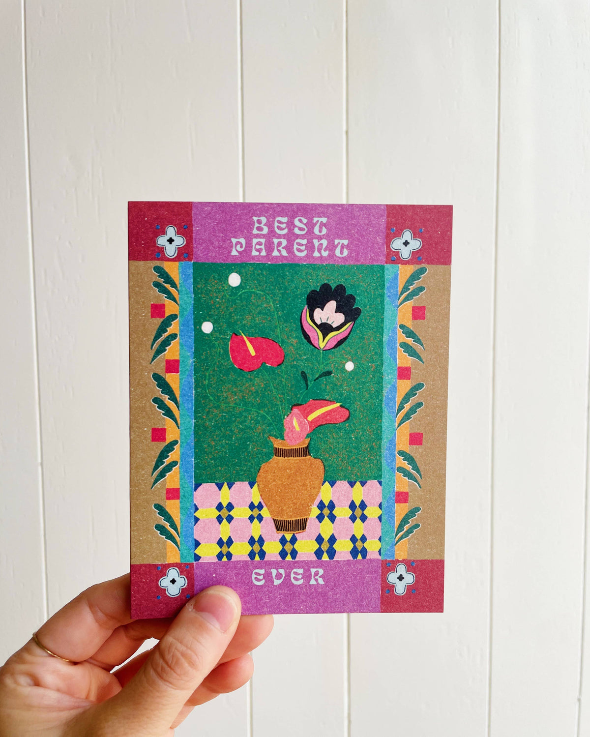 Decorative Best Parent Ever Card