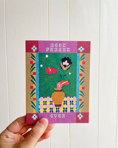 Decorative Best Parent Ever Card