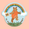 Bookstore Bear Sticker