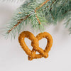Handmade  Pretzel Felt Ornament