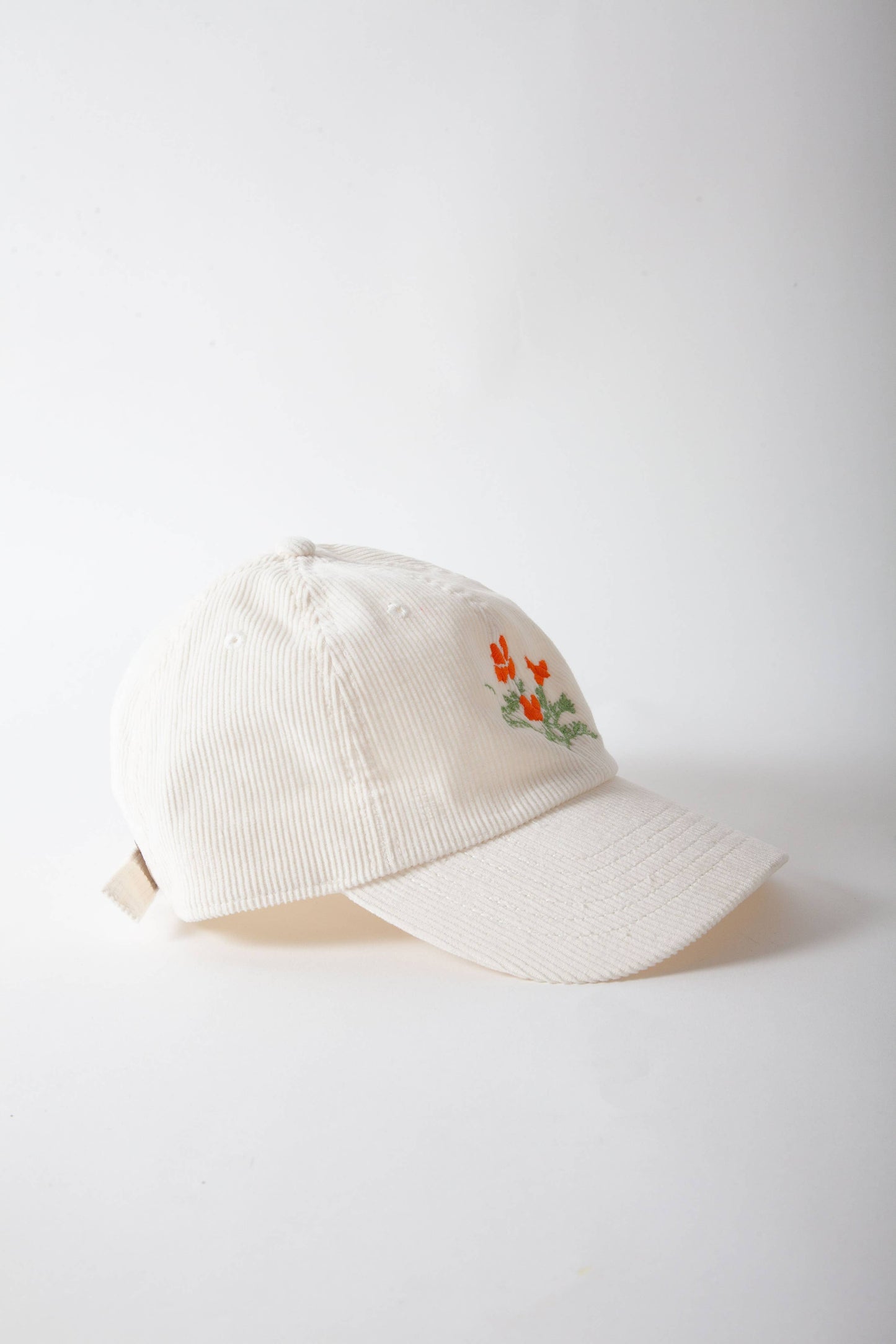 Poppy Cap - Cream Corduroy