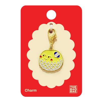 Asian Pear Enamel Charm