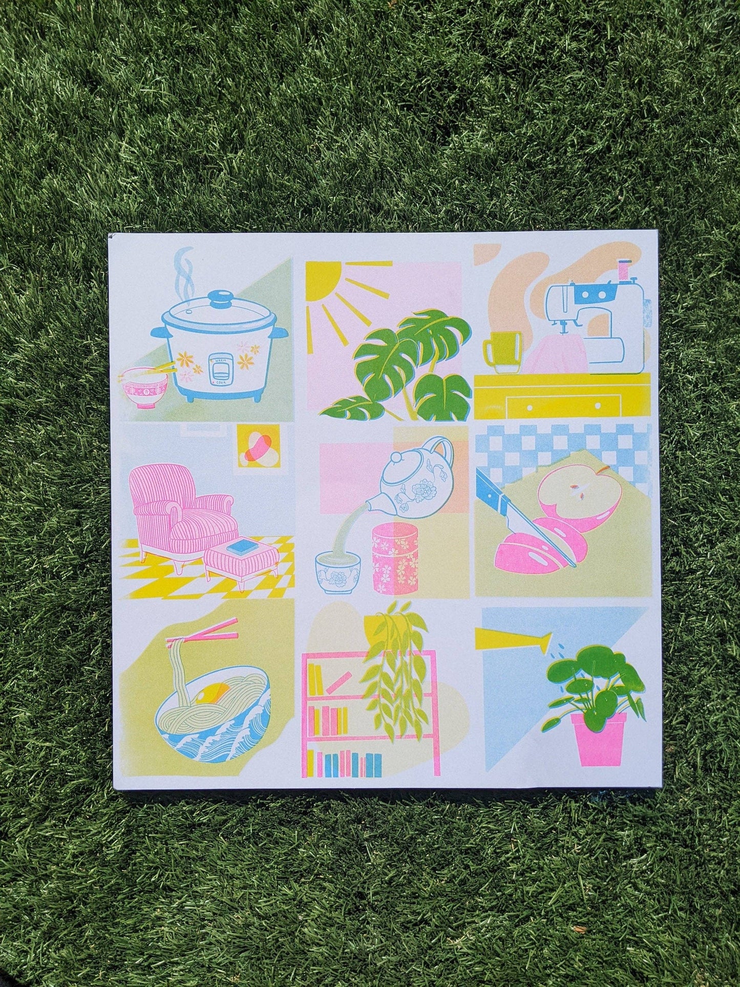 Favourite Things Risograph Print
