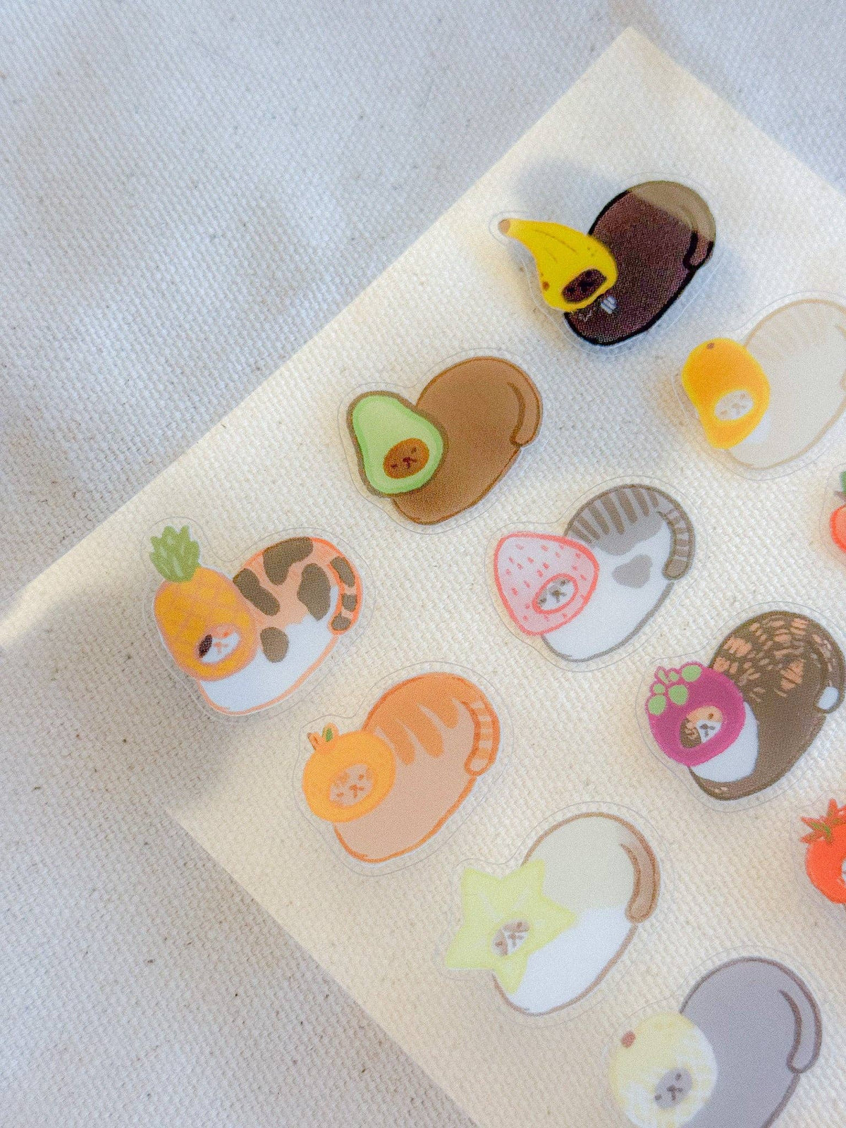 Produce Pals Clear Sticker Sheets