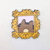 Framed Cat Portrait Vinyl Sticker
