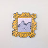 Framed Cat Portrait Vinyl Sticker