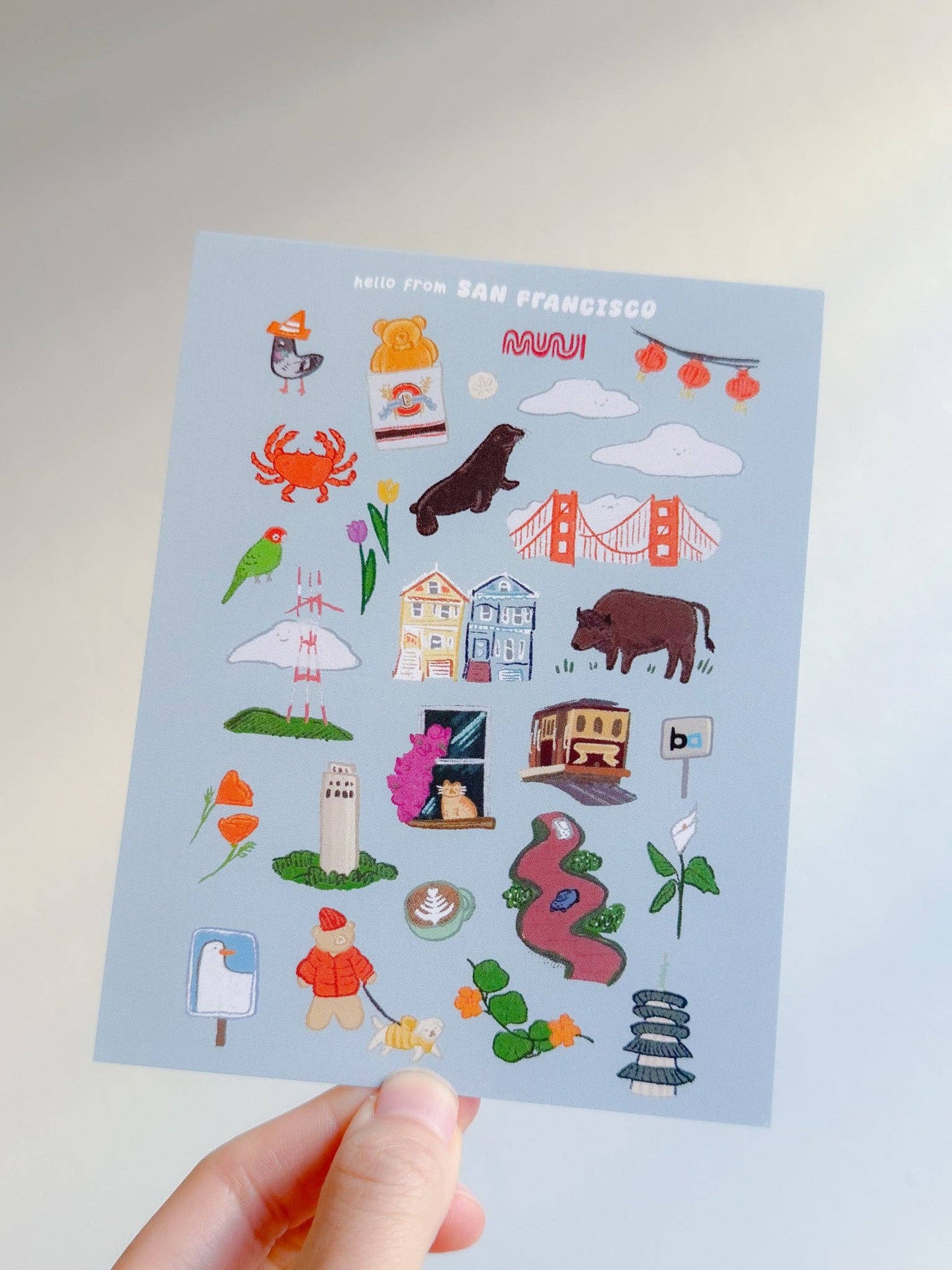 SF Icons Postcard