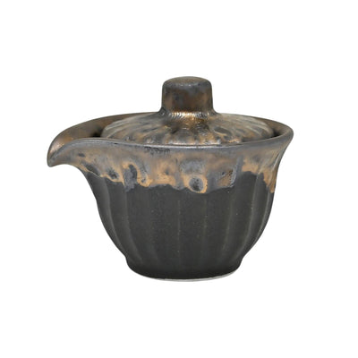 Minoware Soy Sauce Dispenser with Lid, Black Gold