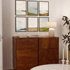 Walnut Natural Oak Wood Frame