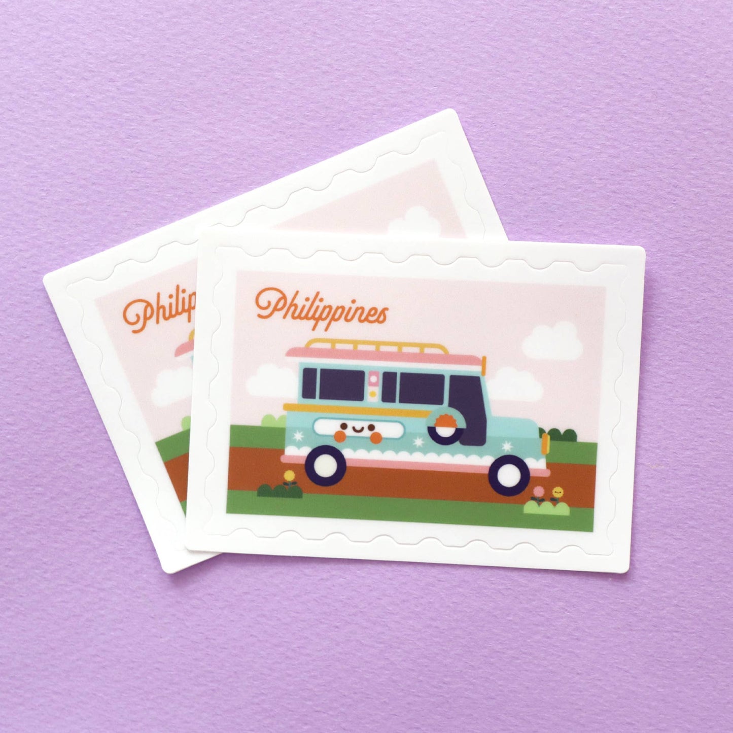 Philippines Jeepney Stamp Sticker