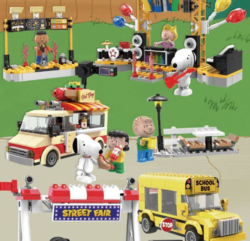 Snoopy Street Fair Hot Dog Truck & Park Bench Set – On Waverly