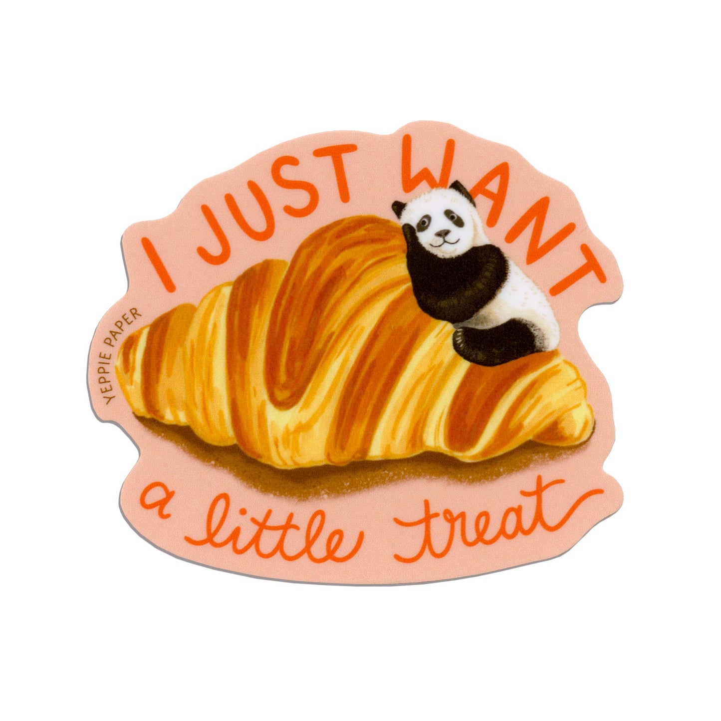 Croissant Panda Treat Sticker
