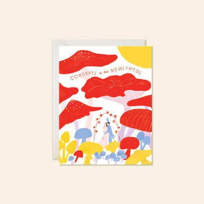Mushroom Wedding Card