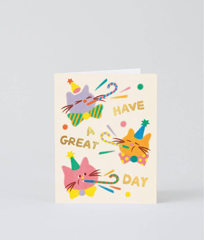 Cat Celebration Birthday Card