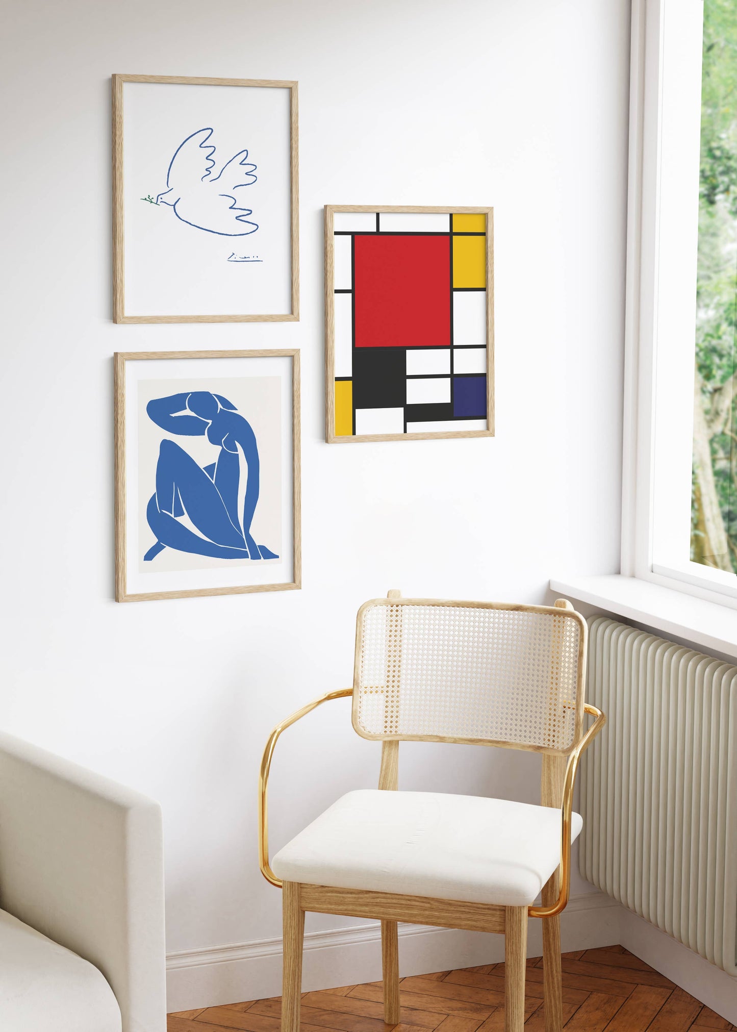 Natural Oak Wood Frame