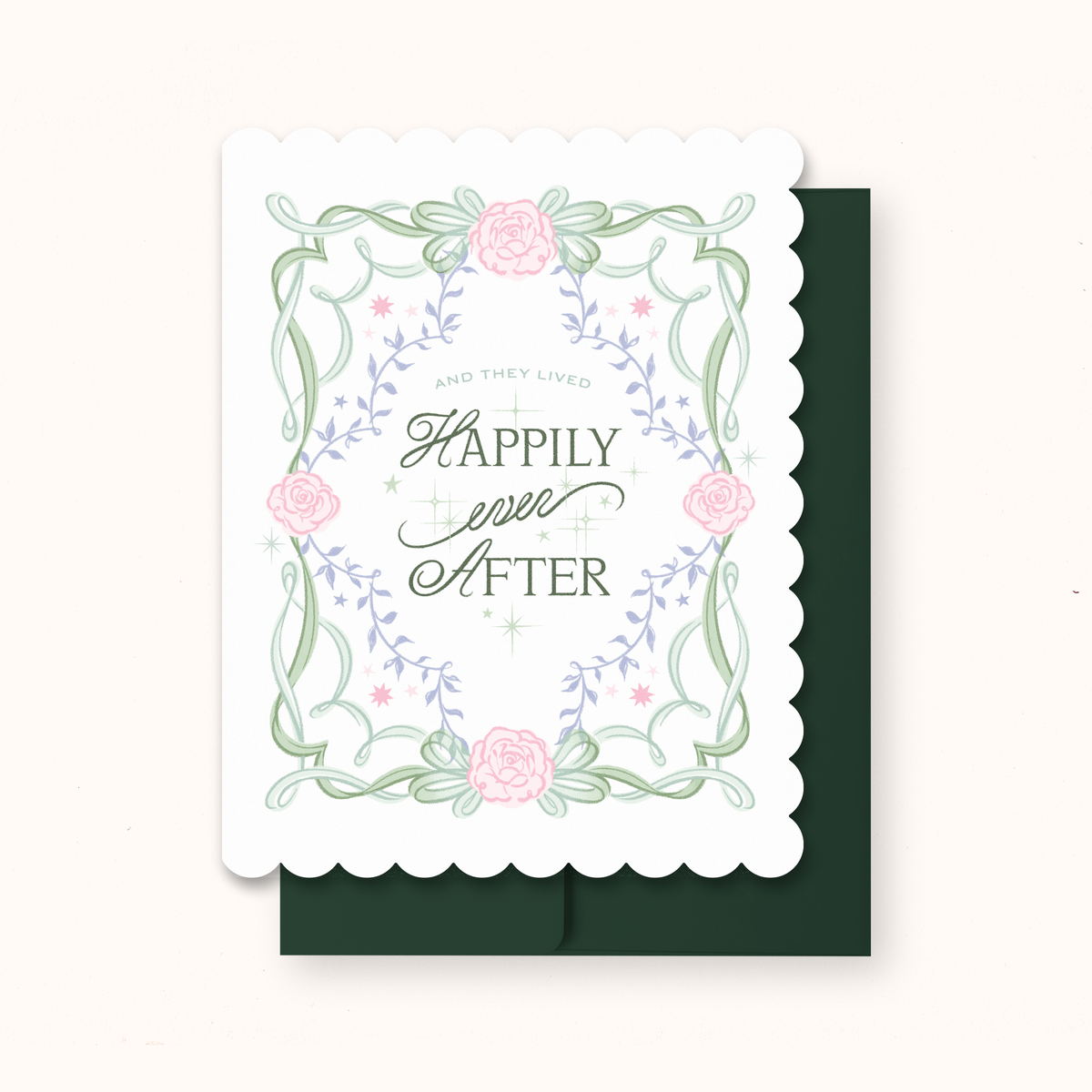 Happily Ever After Fairytale Wedding Card
