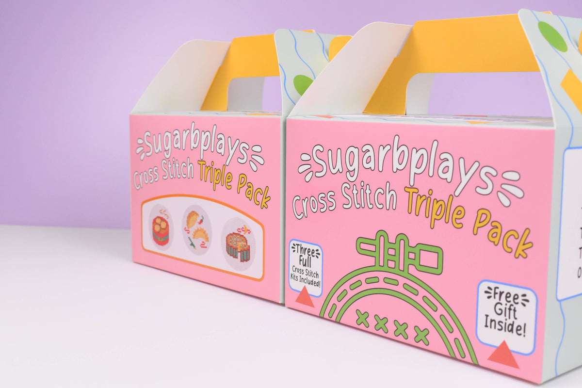 Food Set Triple Cross Stitch Box