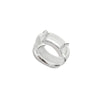 Cove White Gemstone Sculpted Ring