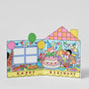 Birthday House Party Shaped Card