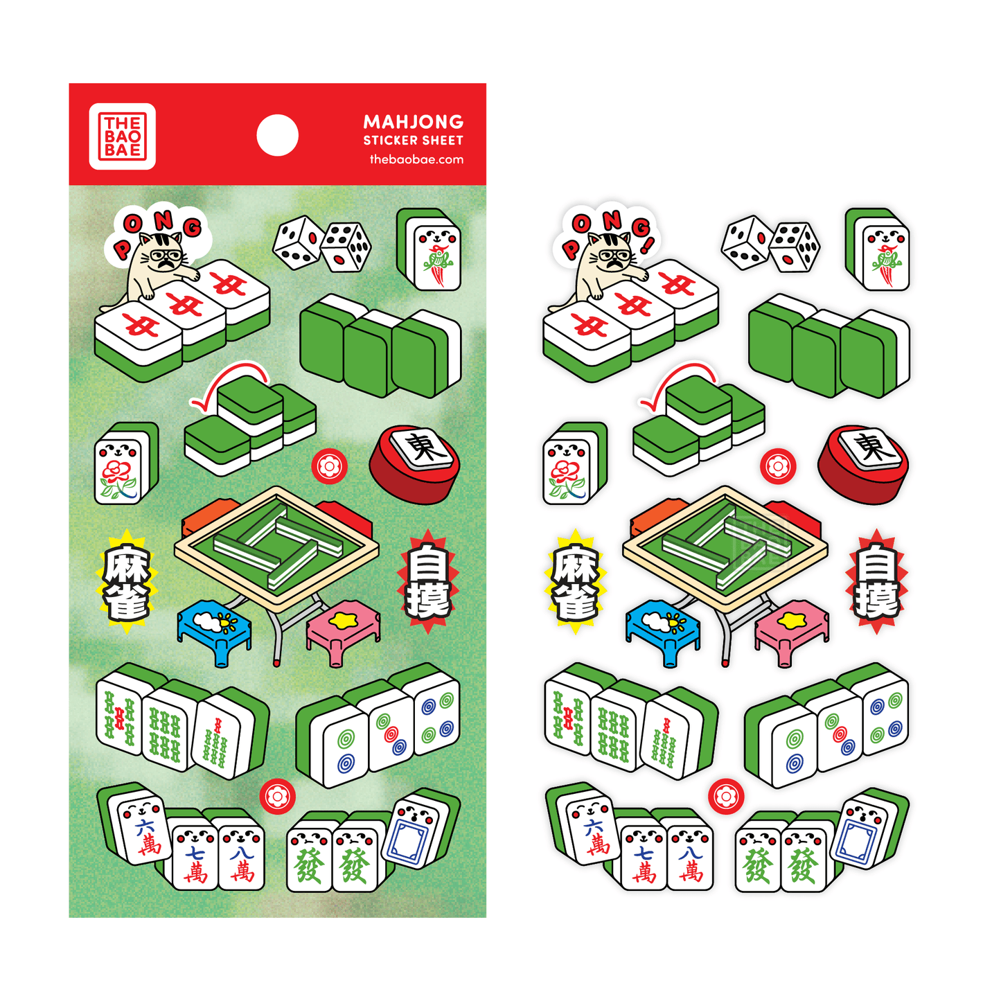 Mahjong Sticker Sheet