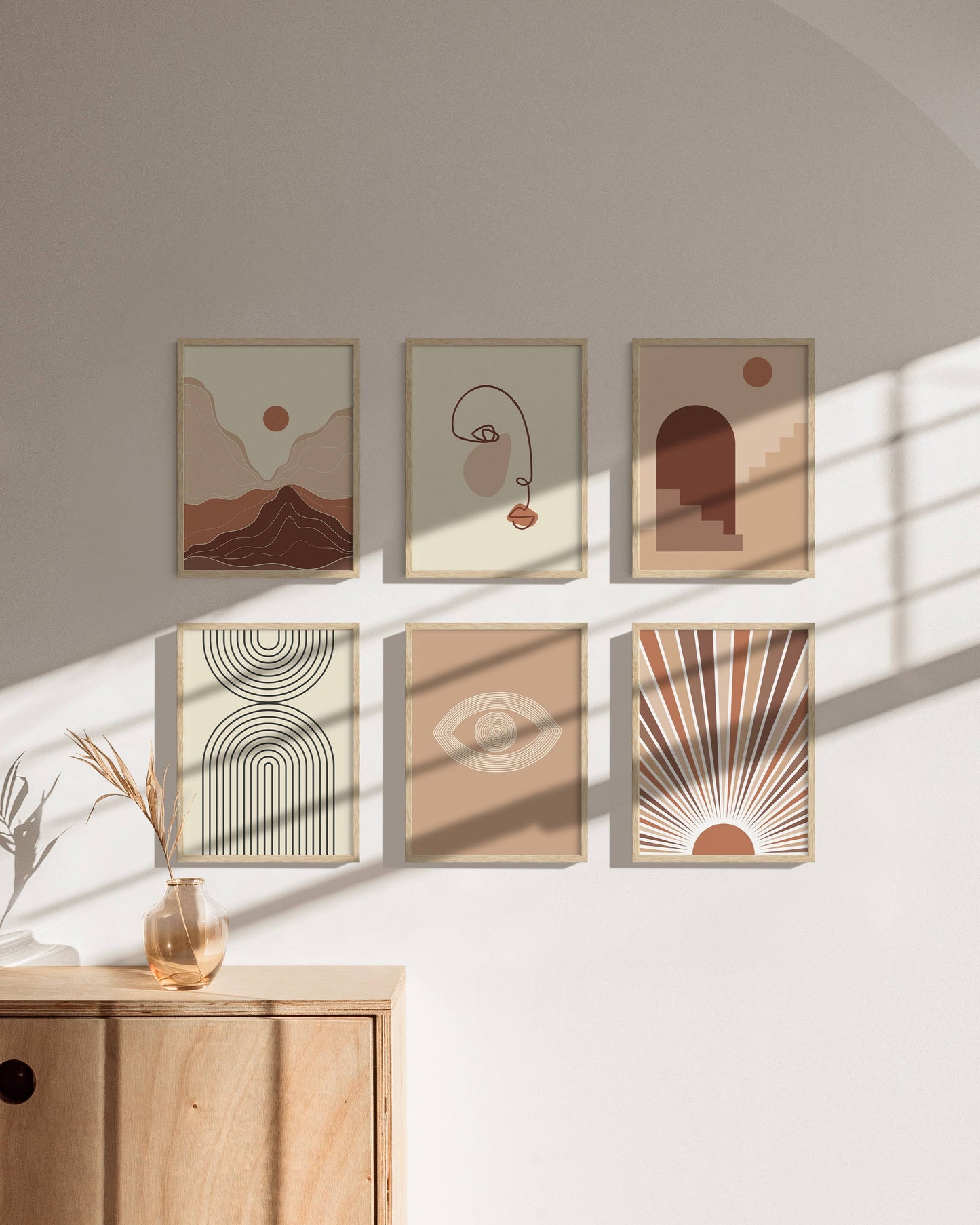 Natural Oak Wood Frame