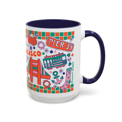 San Francisco Coffee Mug (15oz, dark blue)