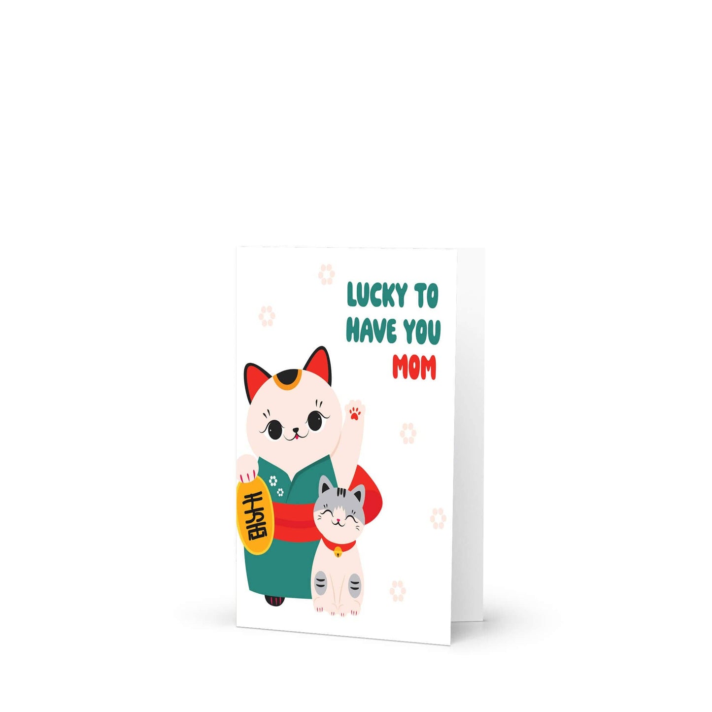 Lucky Cat Mother's Day Card