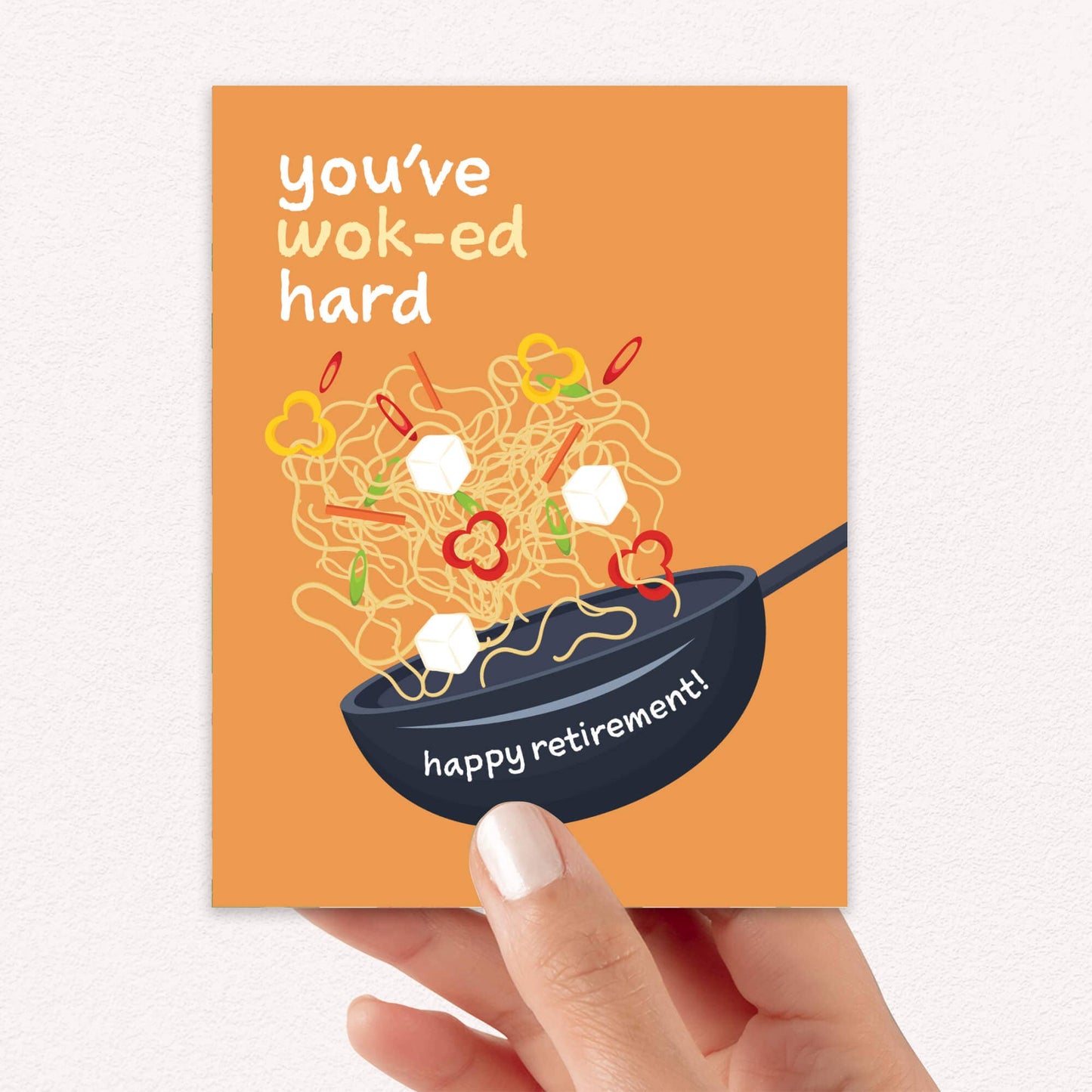 Wok-ed Hard Funny Retirement Card