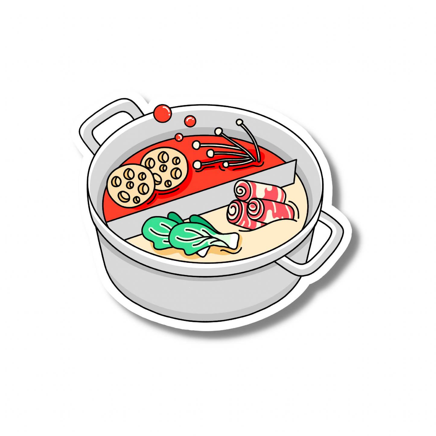 Hot Pot Asian Sticker