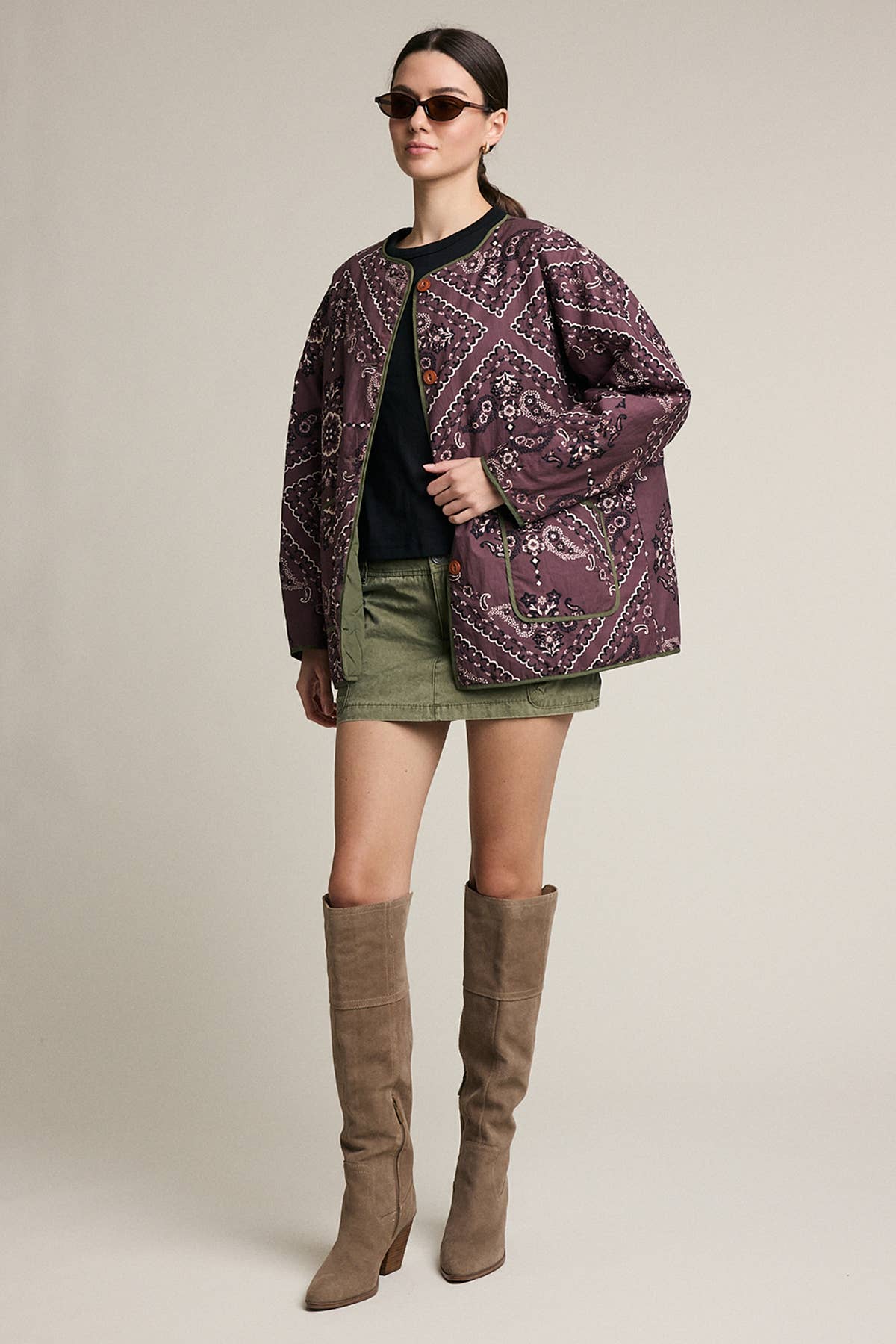 Reversible Quilted Bandana Jacket