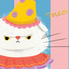 CLOWNY CAT - Birthday Card