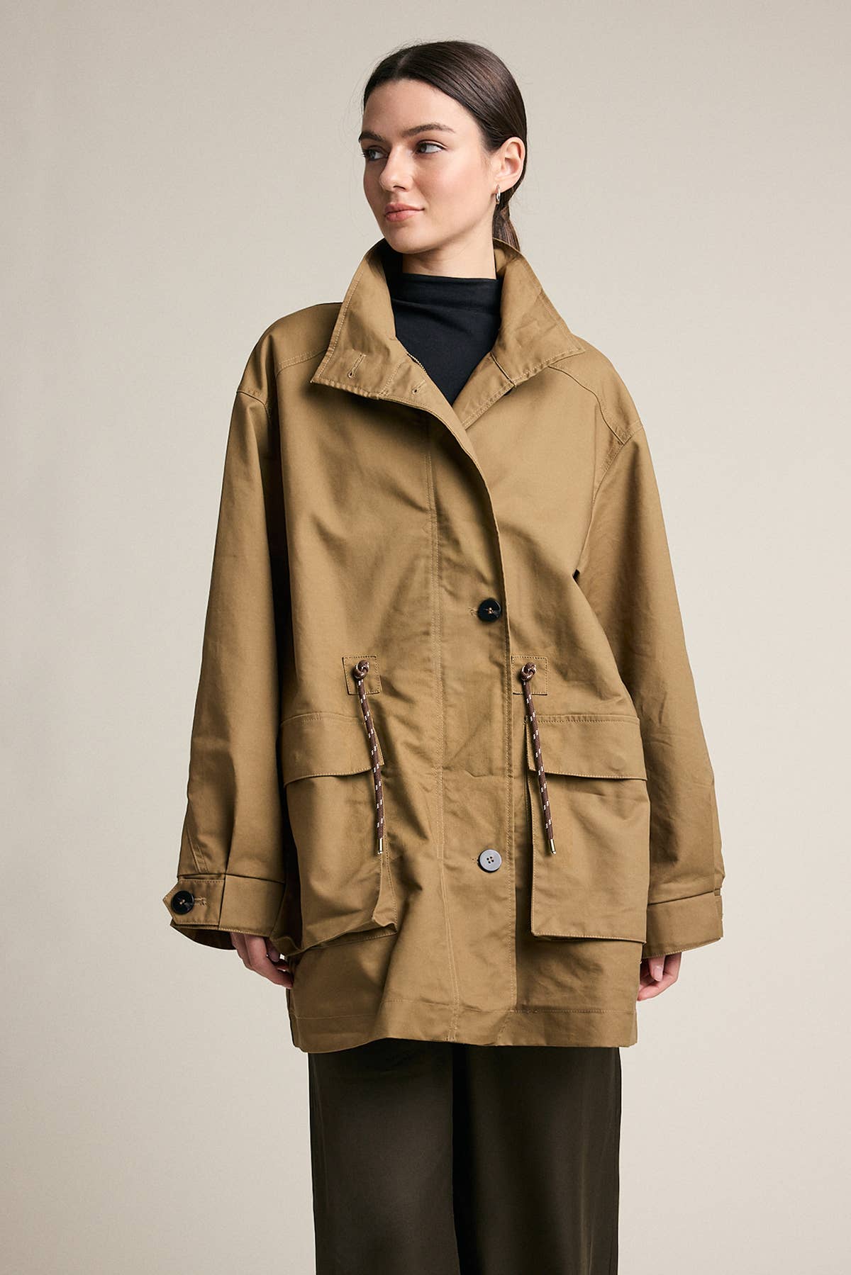 Stand Collar Utility Field Jacket