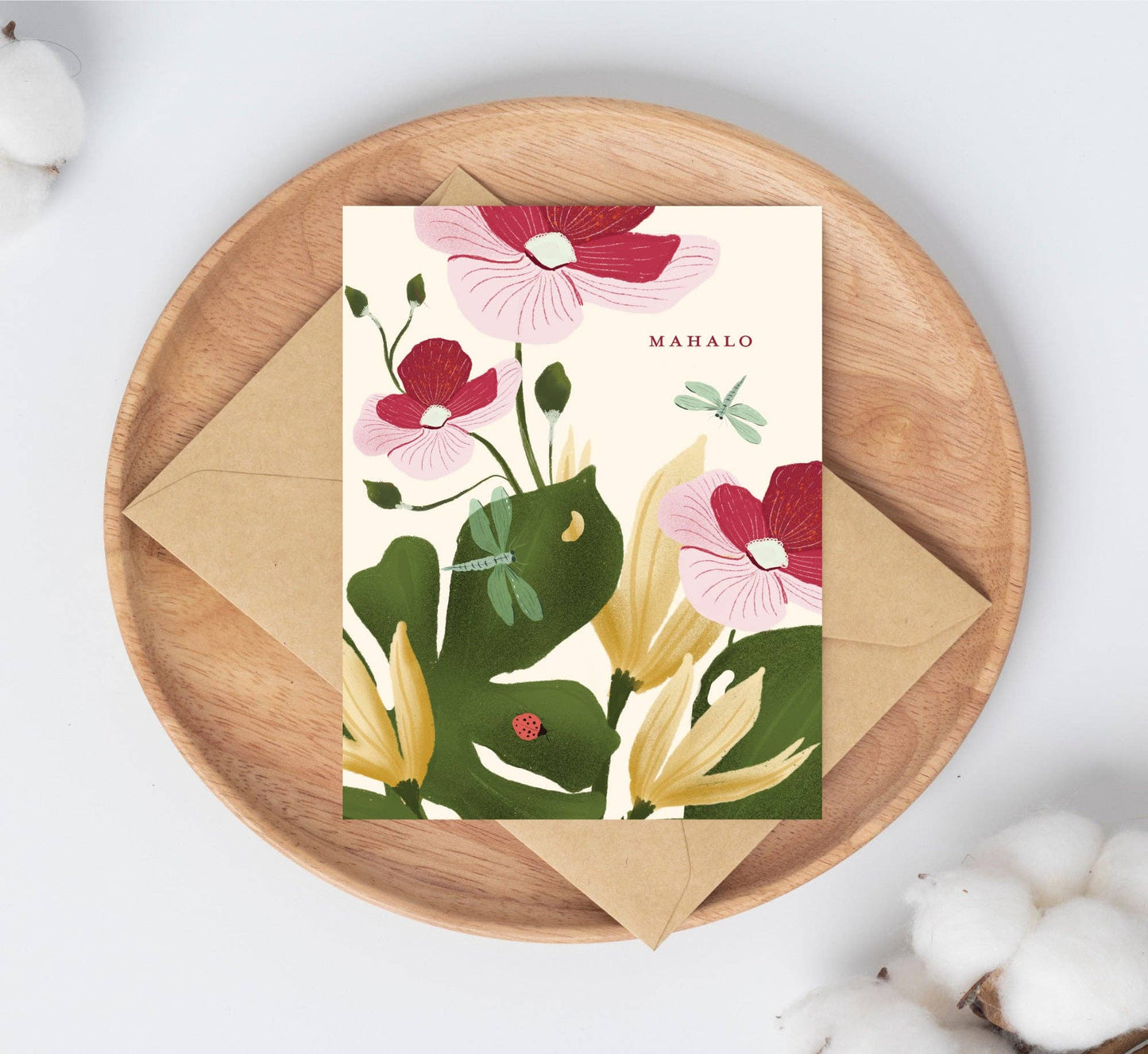 Tropical Mahalo Thank You Card