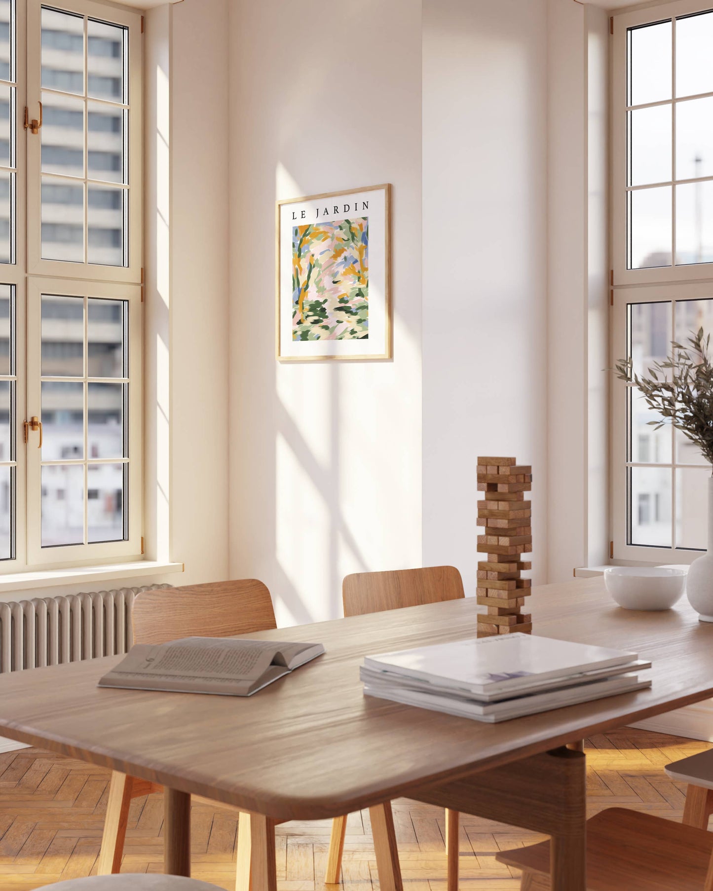 Natural Oak Wood Frame